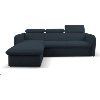 Sedací souprava Rozkládací rohová sedačka EMILA modrá