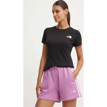 Bavlněné tričko The North Face W S/S Redbox Slim Tee NF0A87NMJK31 černá 99X, vel. L