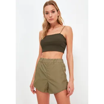 Dámské kraťasy Dámské kraťasy Trendyol Sports Trendyol kaki 1616653
