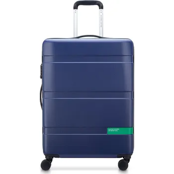 Cestovní kufr Delsey X Benetton NOW Hardside 66 cm 376281002 - modrý 65 l