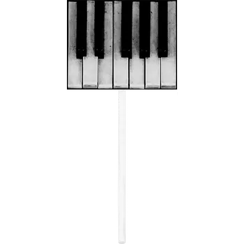 Jedlá dekorace na dort Zápich do dortu - Klaviatura - Špinavá - 1 oktáva