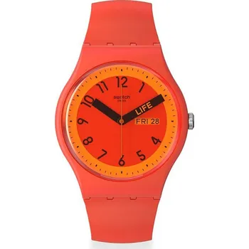 Módní doplněk Hodinky Swatch Proudly Red SO29R705