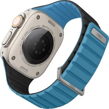 Chytré hodinky UNIQ Revix Evo oboustranný řemínek Apple Watch 49/46/45/44/42mm (modrý/černý)