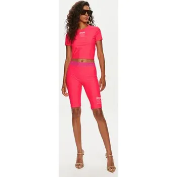 Dámské kraťasy Versace Jeans Couture Cyklistické šortky 76HAC1A6 Růžová Skinny Fit 46