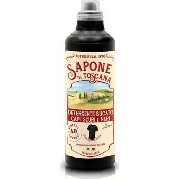 Přípravek na praní Sapone di Toscana detergente bucato Profumazione Classica prací gel na tmavé a černé prádlo 1L, 40 pracích dávek