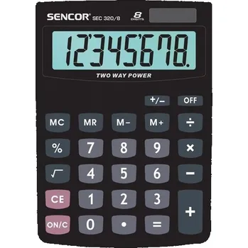 Kancelářská technika Kalkulačka stolní Sencor SEC 320/8, 8míst. displej