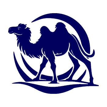 Samolepící dekorace SAMOLEPKA Velbloud 005 levá v poušti (23 - tmavě modrá) NA AUTO, NÁLEPKA, FÓLIE, POLEP, TUNING, VLASTNÍ TEXT, TISK, AUTOSAMOLEPKY.cz, POLEPY, OBRÁZEK, LOGO, SAMOLEPKY