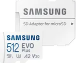 Samsung EVO Plus microSDXC 512 GB UHS-I…
