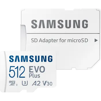 Samsung EVO Plus microSDXC 512 GB UHS-I…