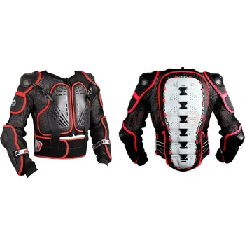 Motocyklový chránič Dětský hrudní chránič - košile EMERZE EM55 JUNIOR černá/červená vel. 16 (Dětský chránič těla)