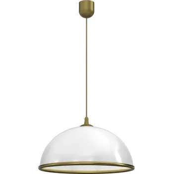 Lustr na lanku KITCHEN 1xE27/15W/230V bílá/zlatá