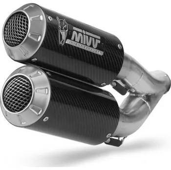 Auto-moto 2 koncovky výfuku MIVV MK3 KT.022.LM3C karbon