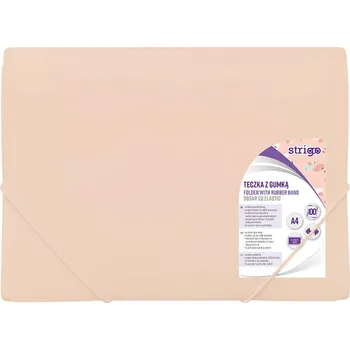 Set školních potřeb Sloha A4 s gumou pastelová - meruňková Strigo