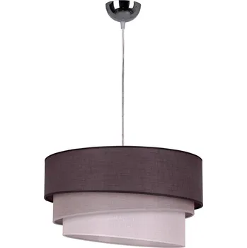 Duolla - Lustr na lanku TRIO 1xE27/40W/230V pr. 45 cm antracit/šedá/bílá