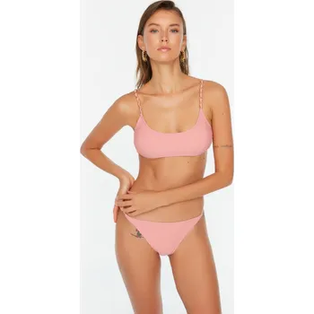 Kalhotky Dámské bikinové kalhotky Trendyol Low Waist Trendyol růžová 1855648