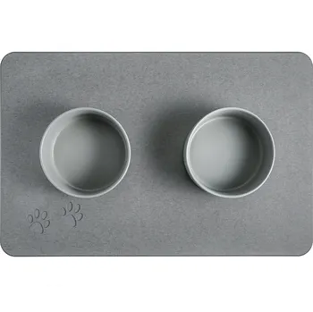 Bezdoteku Absorpční podložka PET 60x39 cm a 2 keramické misky DOGS 15,5x7 cm
