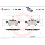 Sada brzdových destiček, kotoučová brzda BREMBO P 24 148X