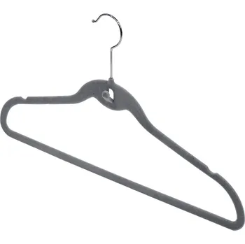 Ramínko Domopak Sametové kaskádové ramínko sada 3 ks, šedé Domopak