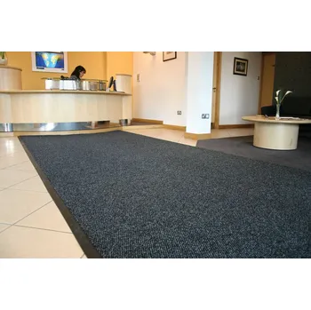 Rohožka COBA Kobercová polypropylenová vstupní rohož, černá, 200 cm x bm