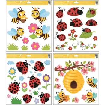 Okenní dekorace Okenní fólie berušky a včelky