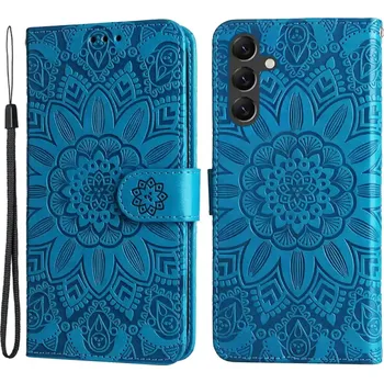 Pouzdro na mobilní telefon Knížkové pouzdro na Samung Galaxy A15 LTE Axyz Case Mandala modré