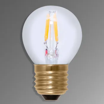 Lampička Segula E27 3W 922 LED kapková žárovka uhlíkové vlákno