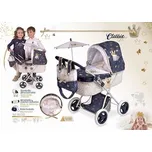 DeCuevas 85032 Skládací kočárek pro panenky se slunečníkem a doplňky Classic Gold 2020 - 60 cm