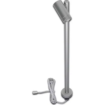 Lampička Hera Reflektor LED mono spot 3 W, hliník, 4 000 K - Hlava světla - délka 4,35 cm, Ø 2 cm; Ø výřezu základny 1,5 cm eloxovaný hliník 1 x 3 W LED - Doprava zdarma