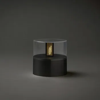 Lampička Konstsmide Christmas LED dekorační světlo s efektem plamene, sokl černá černá, čirá 256 x 0,01 W LED - Doprava zdarma