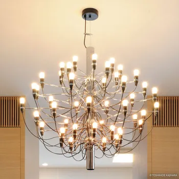 Lampička FLOS 2097/30 Lustr 30 světel chrom matný 30 x 2,7 W LED - Doprava zdarma
