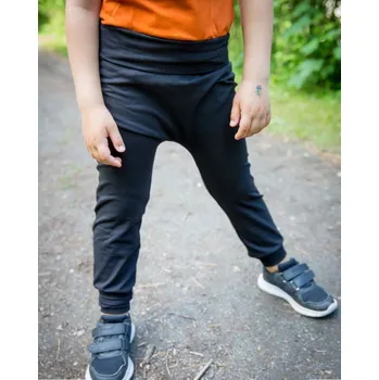 Dětské baggy tepláky, LEHKÉ, černé 86