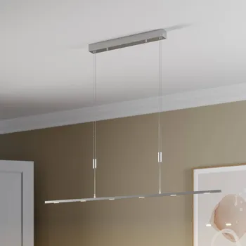Lucande LED závěsné svítidlo Arnik, 140 cm, barva niklu, stmívatelné matný nikl 6 x 5 W LED - Doprava zdarma