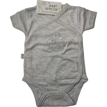 Kojenecký body Bavlněné body baby service 2112 šedé Rozměr: 74