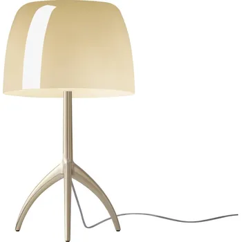 Lampička Foscarini Lumiere grande krémová stmívatelná - výška stínidla 17 cm; délka přívodního kabelu 200 cm krémová, krémová 1 x 12 W LED - Doprava zdarma