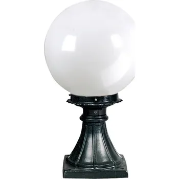 Lampička K.S. Verlichting Sloupkové svítidlo R224, černé - Ø koule 30 cm bílá 1 x 60 W - Doprava zdarma