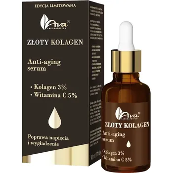 Pleťové sérum Ava Laboratory, Zlaté kolagenové sérum proti stárnutí 30ml