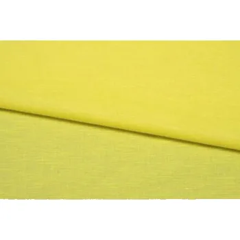 Len s bavlnou, lehký, světle žlutý, sartor.cz