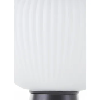 Lampička Brilliant Stolní lampa Kaizen, výška 25 cm, opál, sklo opál, matná černá 1 x 25 W - Doprava zdarma