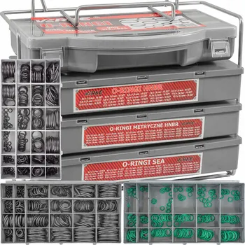 Nářadí pro automobil Sada těsnících gumiček 900 ks, Verke V06742