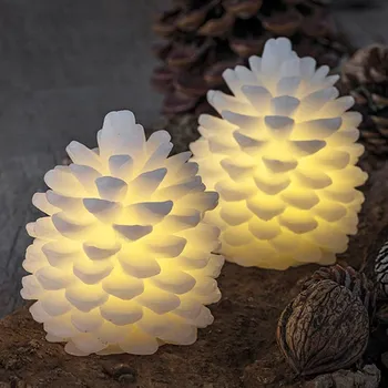 Lampička Sirius Svíčka Clara LED, výška 10 cm, sada dvou kusů bílá 2 x 1 LED