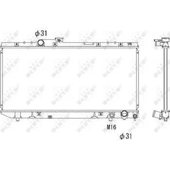 Chladič motoru Chladič, chlazení motoru NRF 58238