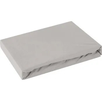 Prostěradlo Jersey napínací prostěradlo GOLD stříbrná, různé rozměry, 100% bavlna, MyBestHome Rozměr prostěradla: na matraci 160x200 cm + 30 cm