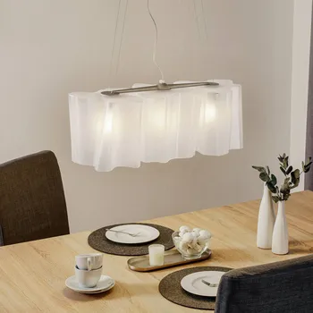 Svítidlo Artemide Logico závěsné světlo ze skla 66 cm - Ø základny 18 cm bílá, hliník 3 x 77 W - Doprava zdarma