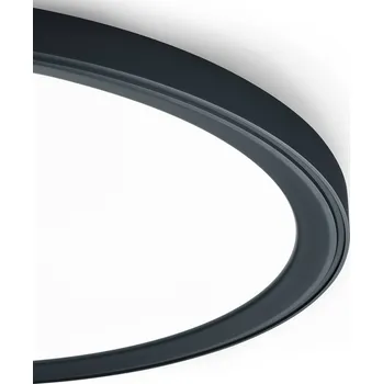 Stropní svítidlo Helestra Dawa LED s CCT, Ø 33 cm - Ø stříšky 27 cm matná černá, bílá LED 30 W celkem - Doprava zdarma