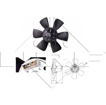 Motor automobilu Větrák, chlazení motoru NRF 47391