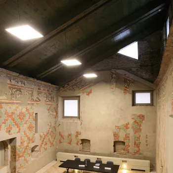 Lampička Performance in Lighting Závěsné LED svítidlo FL Square 300 PL OP on/off 830 - Stříška - délka 22 cm, šířka 22 cm bílá, opálová LED 27 W celkem - Doprava zdarma