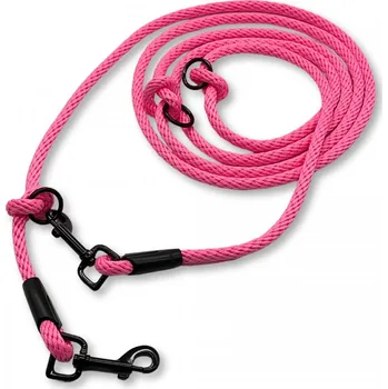 Vodítko pro psa PafDog® Přepínací nastavitelné vodítko 10mm, 11 délek, růžové DÉLKA VODÍTKA: 2 metry