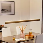 Knapstein Závěsné svítidlo Runa LED, bronz, délka 152 cm - Stříška - výška 5,5 cm, délka 40 cm LED 72 W celkem - Doprava zdarma