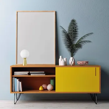 Lampička miloox by Sforzin Stolní lampa Lunar se zlatou nohou, Ø 20 cm - Ø nohy 10 cm černá matná, mosaz kartáčovaná 1 x 40 W - Doprava zdarma