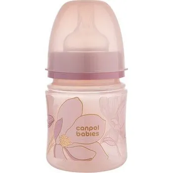 Kojenecká láhev Canpol babies Antikoliková lahev EasyStart GOLD 120ml růžová